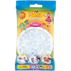 Hama 1000 st transparenta pärlor