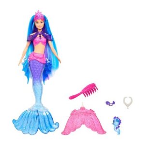 Barbie  Mermaid "Malibu" docka med husdjur och tillbehör