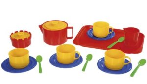 Plasto Kaffeservis 18 delar