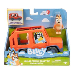 Bluey Heeler-familjens Road Trip 4WD-fordon