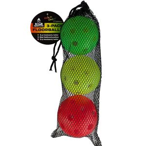SportMe Innebandybollar 3-pack färgade