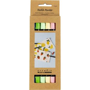 DIY Textiltuschpennor Mixade färger