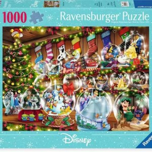 Ravensburger Pussel 1000 bitar - Disney Christmas Snow Globes