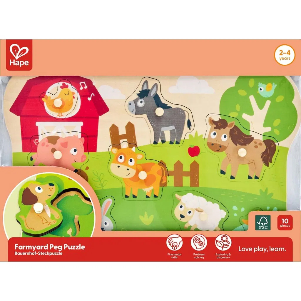 Hape Peg Puzzle Farm
