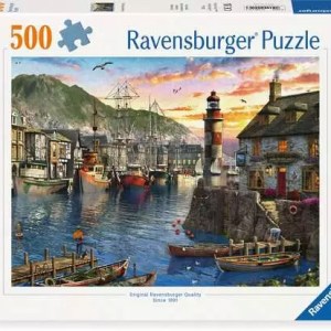 Ravensburger Pussel 500 bitar - På morgonen vid hamnen