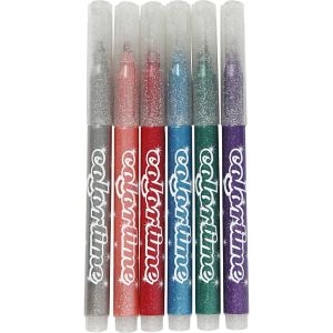 Colortime Glittertusch mixade färger